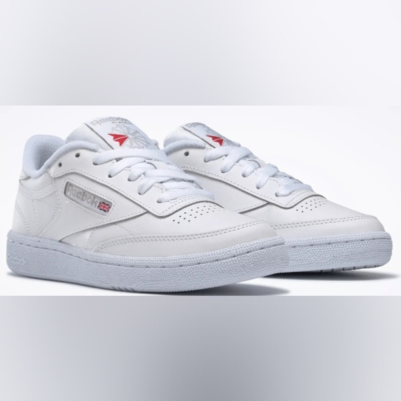 Reebok Club C 85 Double Women's White Sneakers Size 11 Like New MSRP $75 - Picture 1 of 8